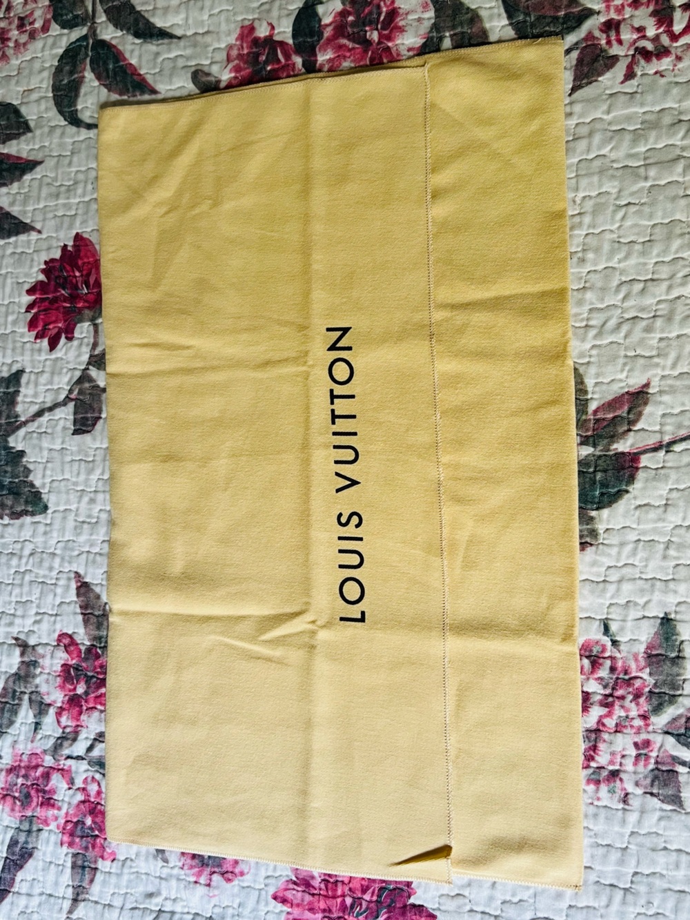 Louis Vuitton Large Cream Dust Bag – 56 × 61 cm